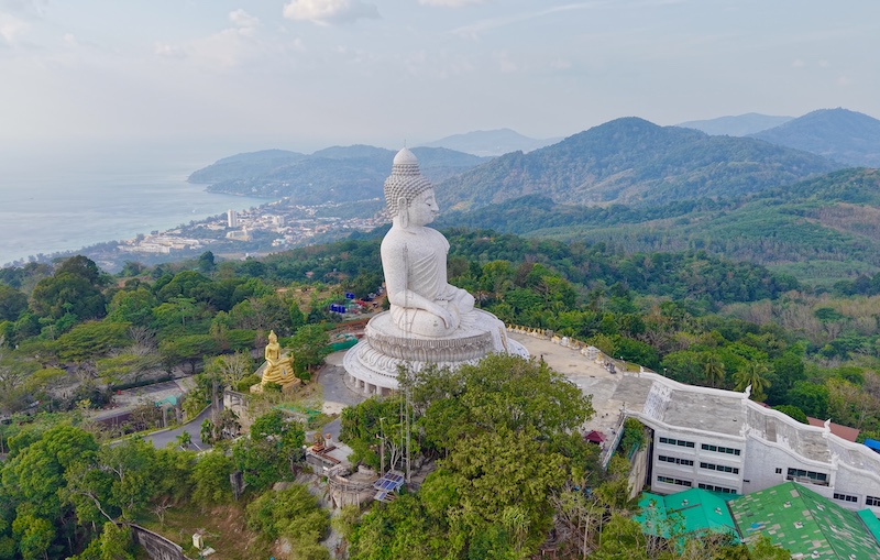 The iconic Big Buddha statue in Phuket, a cultural landmark near Yanui Breeze.