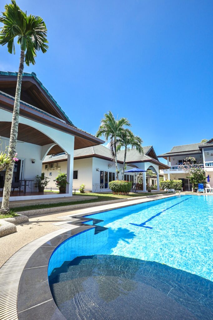 Modern Thai-style villa at Yanui Breeze, surrounded by nature.